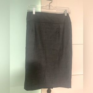 Gray Pencil Skirt with Stretch- Size 4